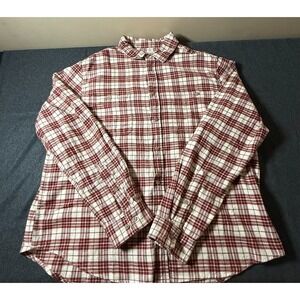 Men's Vintage Heavy Weight Flannel Long Sleeve Shirt - Goodfellow & Co™ Maroon